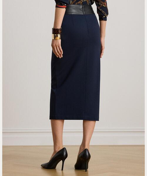 RALPHLAUREN / ラルフローレン フェイクレザー ペンシルスカート LAUREN RALPH LAUREN（ローレン ラルフローレン） スカート バックル
