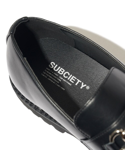 「Subciety」 ローファー X-LARGE ブラック メンズ_画像8