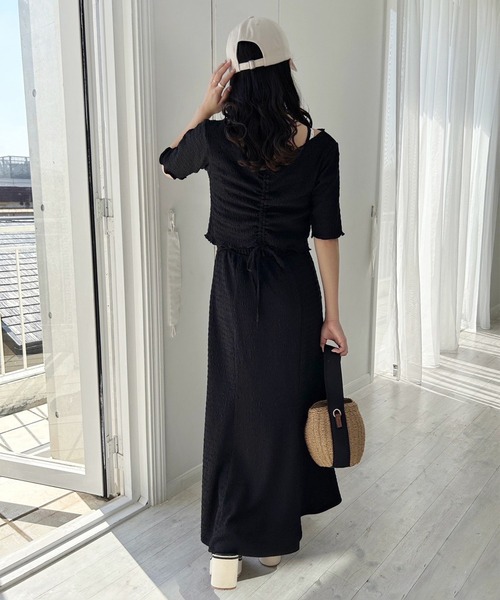 「one after another NICE CLAUP」 コンビワンピース FREE ブラック系その他 レディース_画像3