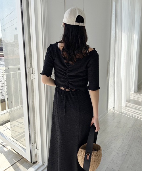 「one after another NICE CLAUP」 コンビワンピース FREE ブラック系その他 レディース_画像4