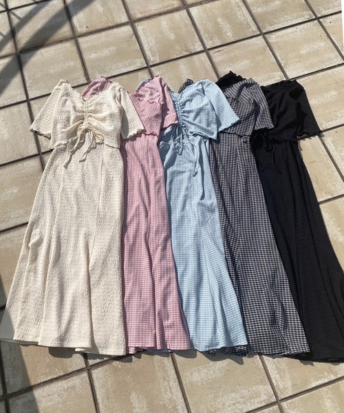 「one after another NICE CLAUP」 コンビワンピース FREE ブラック系その他 レディース_画像6