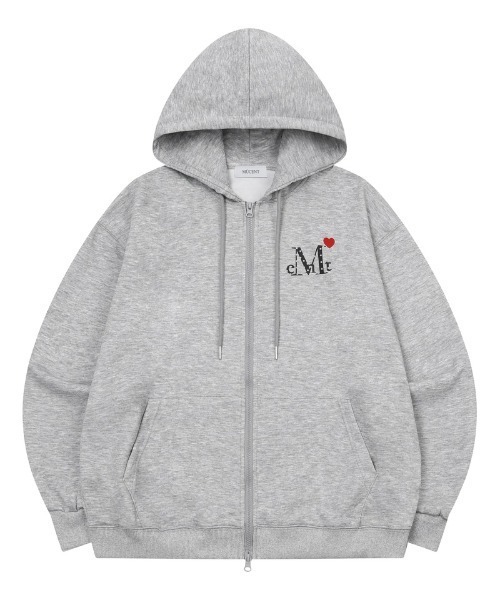 MUCENT（ムセント） パーカー A'GEM/9 × .kom LOVRITS MINI HEART LOGO