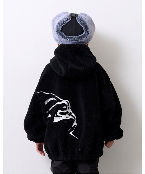 XLARGE KIDS ボアアウター 70cm ブラック XLARGE KIDS（エクストララージ キッズ） ブルゾン アウター OGボア