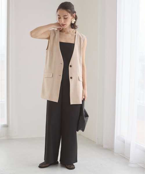 「ANGIE」 ベスト FREE ブラウン レディース_画像3