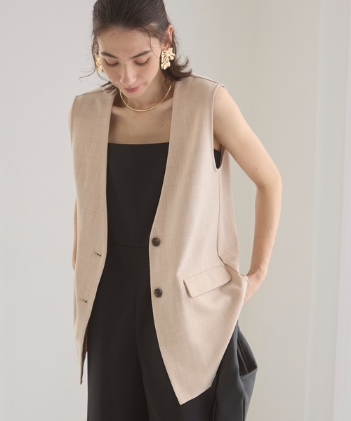 「ANGIE」 ベスト FREE ブラウン レディース_画像4