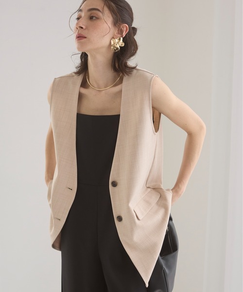 「ANGIE」 ベスト FREE ブラウン レディース_画像5