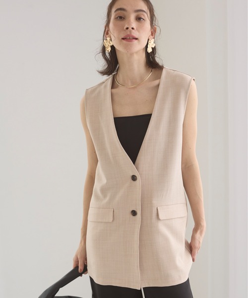 「ANGIE」 ベスト FREE ブラウン レディース_画像9