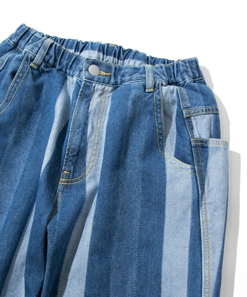 「go slow caravan」 デニムパンツ MEDIUM ライトインディゴブルー メンズ_画像3