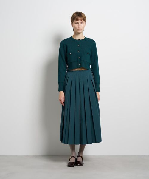 LANVIN en Bleu カーディガン ダブルフェイスショートカーディガン