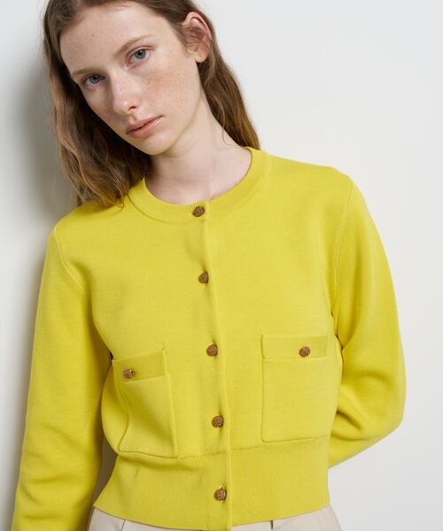 LANVIN en Bleu カーディガン ダブルフェイスショートカーディガン