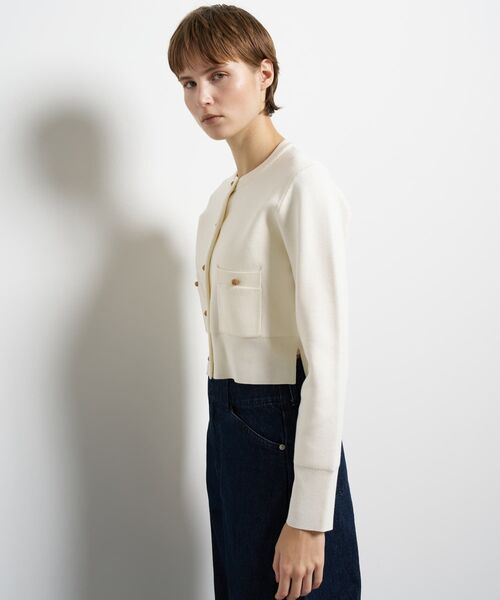 LANVAN　未使用品　ガーディガン Vネックジャガードニットカーディガン|LANVIN en Bleu | LANVIN en