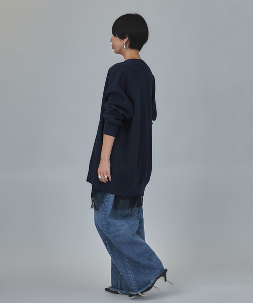 【新品タグ付き】VERMEIL par ienaジャガードニットカーディガン VERMEIL par iena（ヴェルメイユパーイエナ） カーディガン コットン