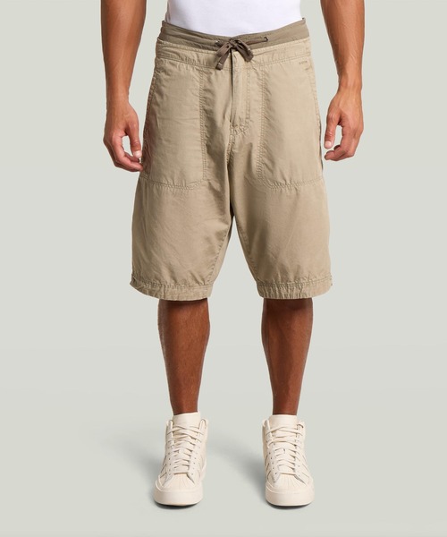 G-Star メッシュスウェット上下セット グレー XL春夏秋　通気性良い G-STAR RAW パンツ Double Waistband Trainer Short/レイヤリング