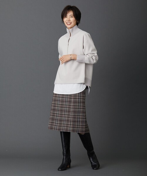 「J.PRESS」 長袖カットソー F ネイビー レディース_画像2