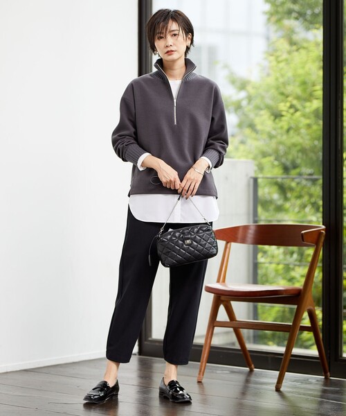 「J.PRESS」 長袖カットソー F ネイビー レディース_画像7