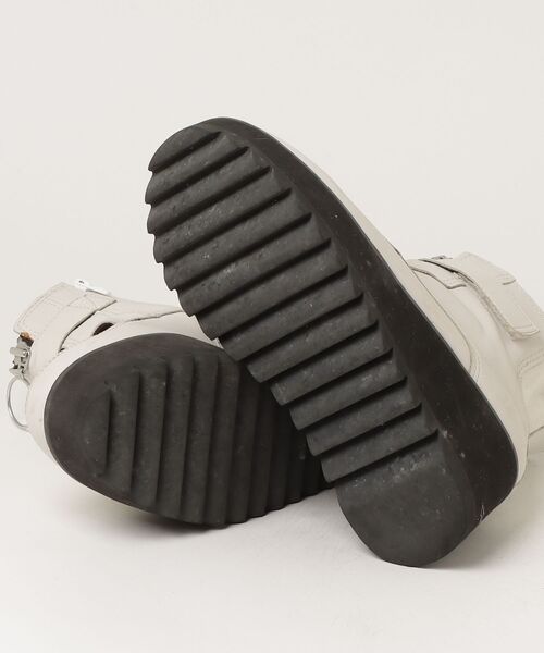 「YOSUKE」 ショートブーツ 24 ホワイト レディース_画像3