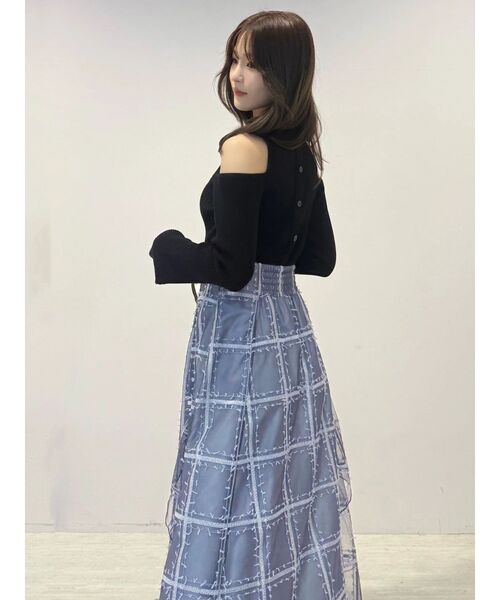 MERCURYDUO（マーキュリーデュオ） スカート アシメヘムラッフルフレア