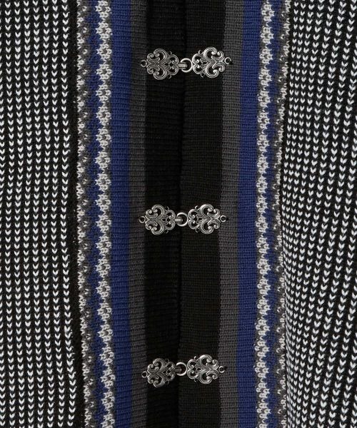 「JEANASIS」 ニットカーディガン FREE ブラック系その他 レディース_画像3