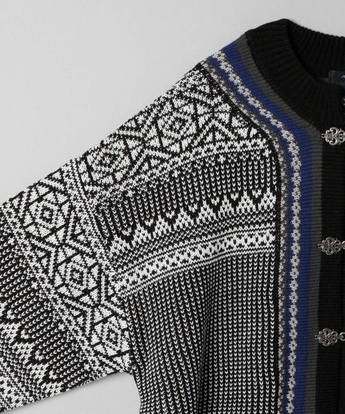 「JEANASIS」 ニットカーディガン FREE ブラック系その他 レディース_画像5