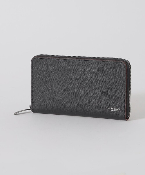 ブラックレーベルクレストブリッジ　✨二つ折りラウンドジップ財布　ブラック　レザー BLACK LABEL CRESTBRIDGE（ブラックレーベル クレストブリッジ） 財布
