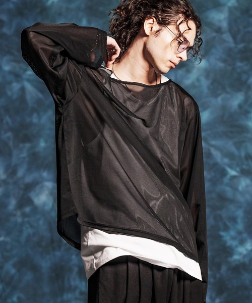 Jih Nunc（ジーヌンク） tシャツ mlt5545-ボートネックルーズ