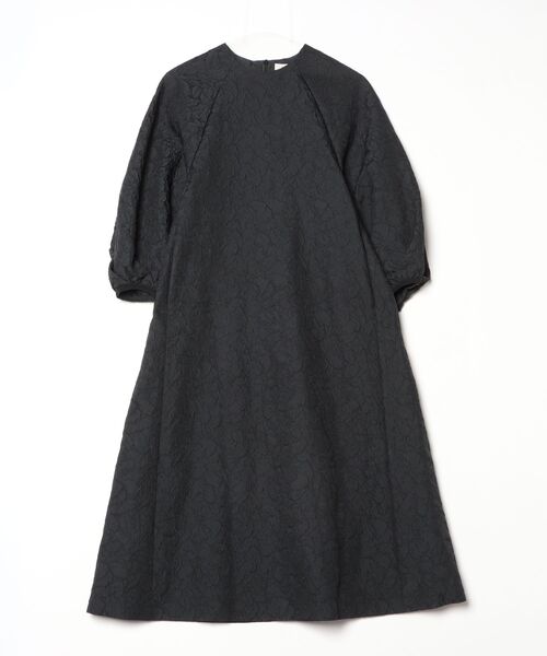 Demi-Luxe BEAMS（デミルクス ビームス） 7分袖ワンピース 38 ブラック