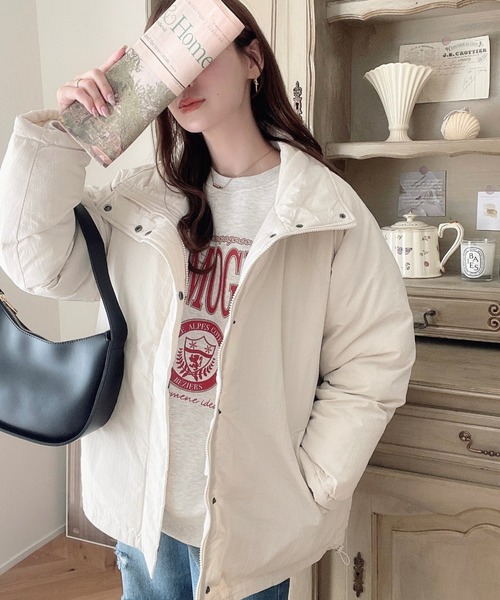 「moment+」 ブルゾン L カーキ レディース_画像4