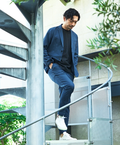 【ABAHOUSE GRAY】薄手/新品・上下セットアップ　44サイズ　ネイビー ABAHOUSE GRAY セットアップ 44 グレイッシュブルー メンズ : ZOZOTOWN