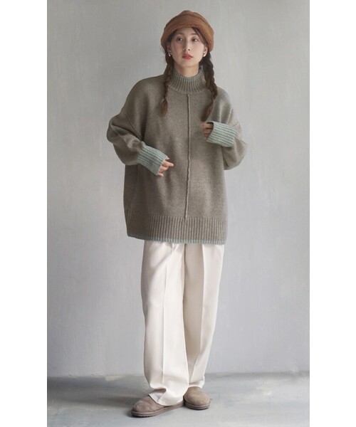 「e-zakkamania stores」 長袖ニット フリー グレー レディース_画像8