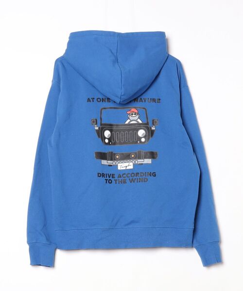 ADER ジップアップパーカー ブルー ロゴ フーディー メンズ レディース ADER ジップアップパーカー ブルー ロゴ フーディー メンズ レディース