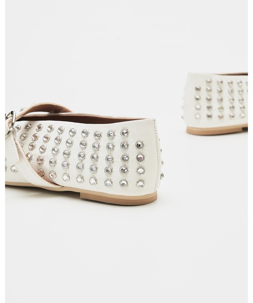 「Emma Francis」 フラットパンプス 25.0cm アイボリー レディース_画像6