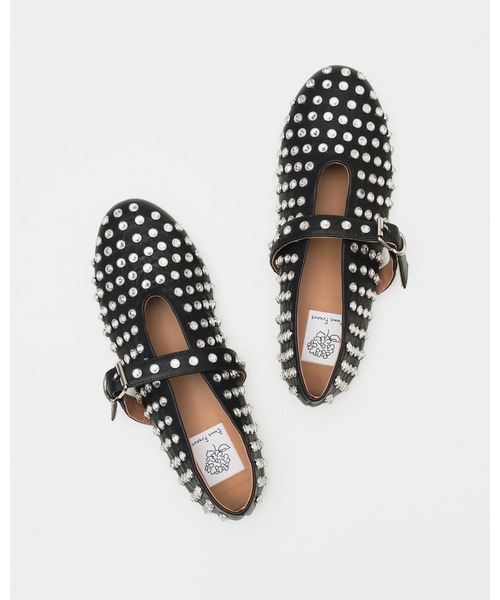 「Emma Francis」 フラットパンプス 25.0cm アイボリー レディース_画像7