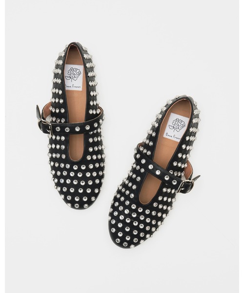 「Emma Francis」 フラットパンプス 25.0cm アイボリー レディース_画像8