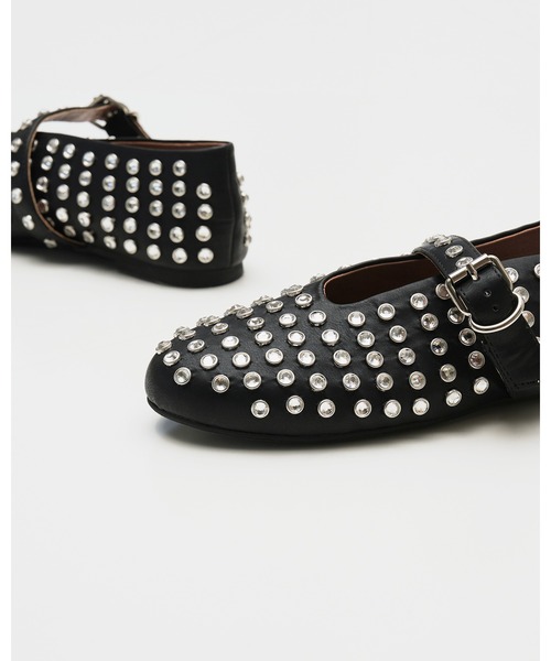 「Emma Francis」 フラットパンプス 25.0cm アイボリー レディース_画像9