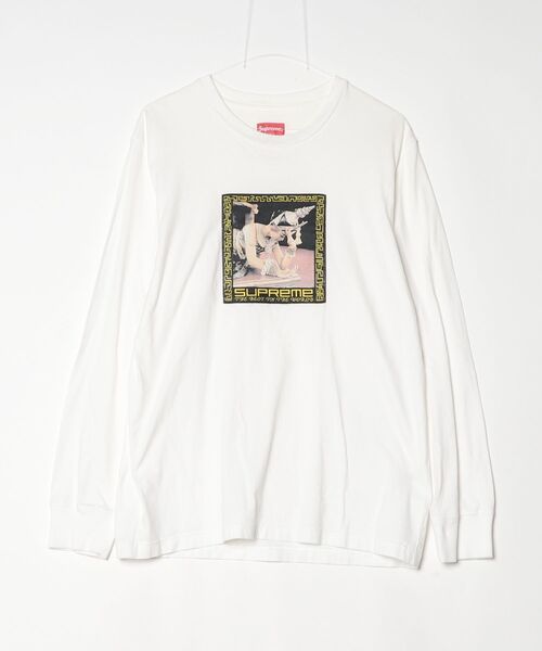Supreme（シュプリーム） 長袖Tシャツ M ホワイト メンズ : ZOZOTOWN