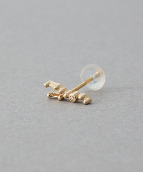 ピアス 「ゾディアック」 K10YG ダイヤモンド ピアス /おうし座 レディースの画像