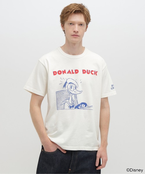 アビレックス　希少美品ドナルド刺繍！ AVIREX（アヴィレックス） tシャツ 「Disney Collection」PRINT T