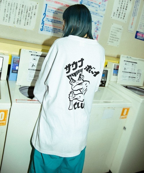 「BAD BOY」 長袖Tシャツ L ホワイト メンズ_画像6