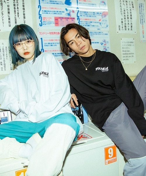 「BAD BOY」 長袖Tシャツ L ホワイト メンズ_画像8