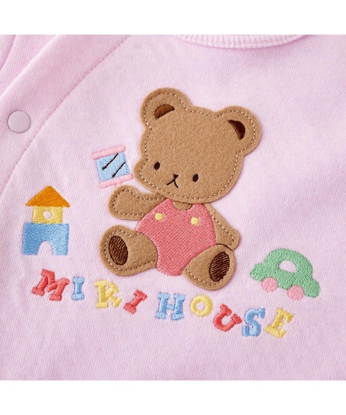 MIKI HOUSE（ミキハウス） ベビー服 ロンパース ミキハウスベア カノコ