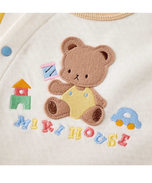 MIKI HOUSE（ミキハウス） ベビー服 ロンパース ミキハウスベア カノコ