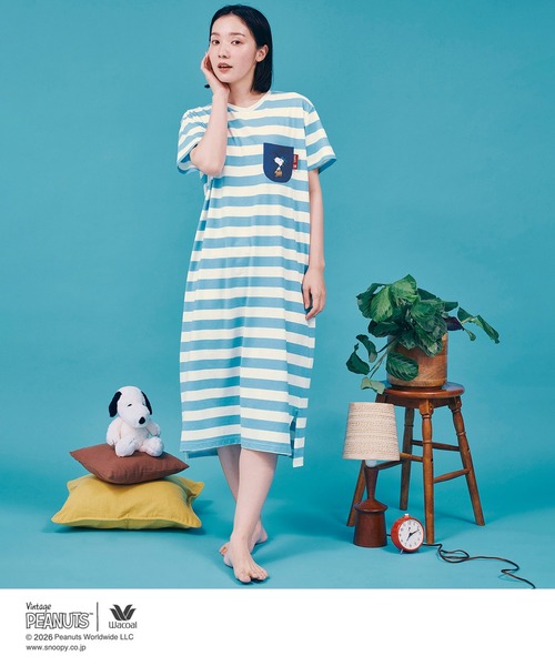 WACOAL（ワコール） ルームウェア 部屋着 PEANUTS スヌーピー
