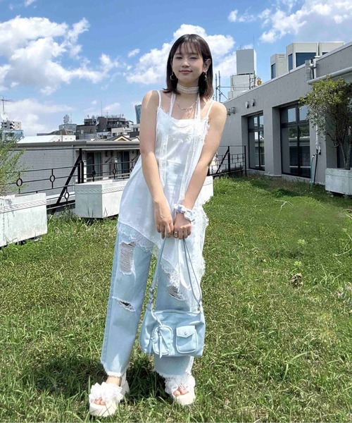 AS KNOW AS（アズノゥアズ） チュニック アシンメトリー 裾レース