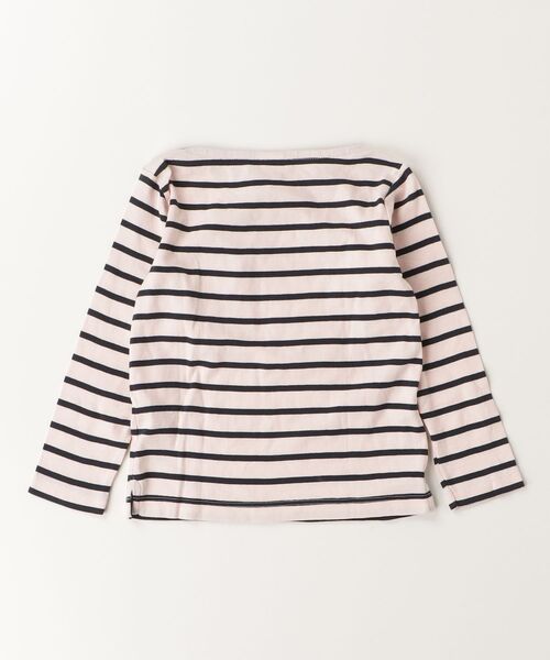 「PETIT BATEAU」 「KIDS」ボーダー柄長袖カットソー - ピンク キッズ_画像2
