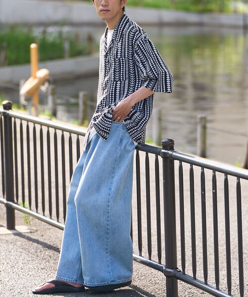 「CRAFT STANDARD BOUTIQUE」 半袖シャツ L ブラック メンズ_画像7