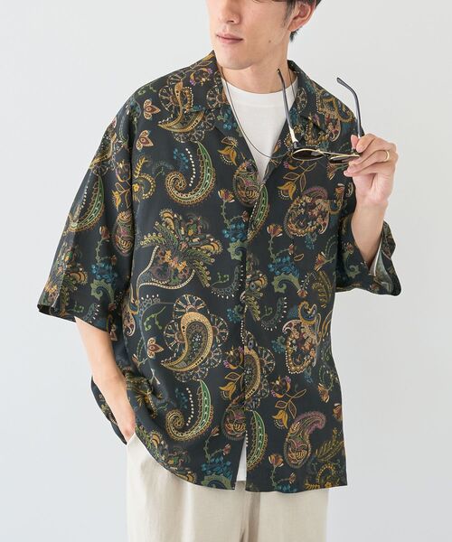 「CRAFT STANDARD BOUTIQUE」 半袖シャツ L ブラック メンズ_画像9