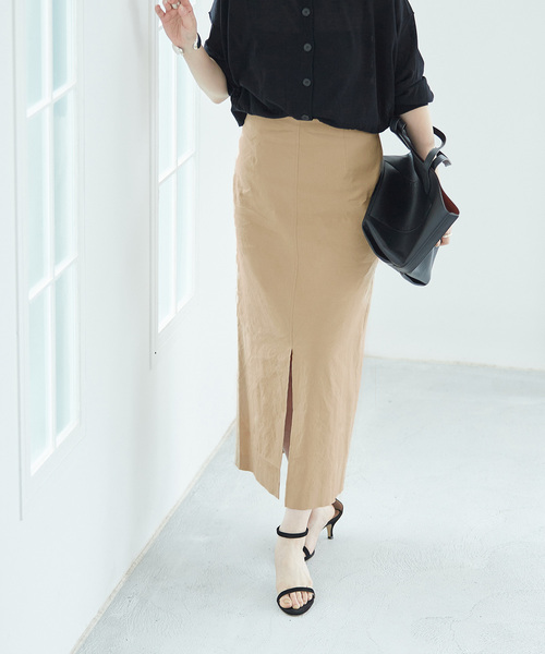「journal standard L'essage」 タイトスカート 36 ブラウン レディース_画像2