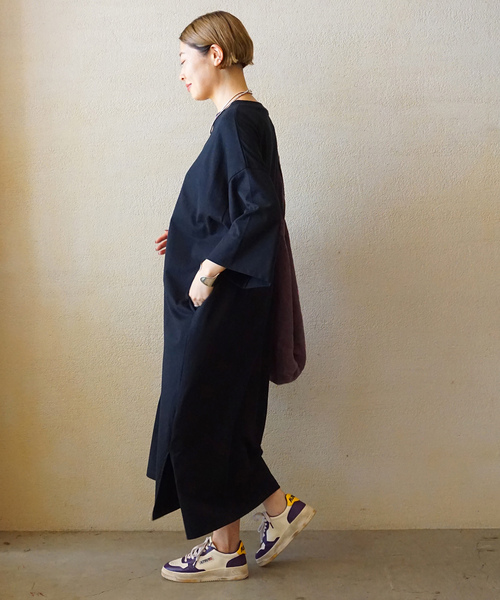 JOURNAL STANDARD LUXE ロングワンピース ブラック JOURNAL STANDARD LUXE（ジャーナルスタンダード ラックス） 長袖