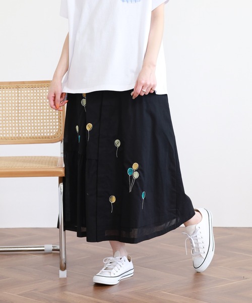 Emago（イマゴ） スカート 夏 バルーン刺繍スカート : ZOZOTOWN Yahoo