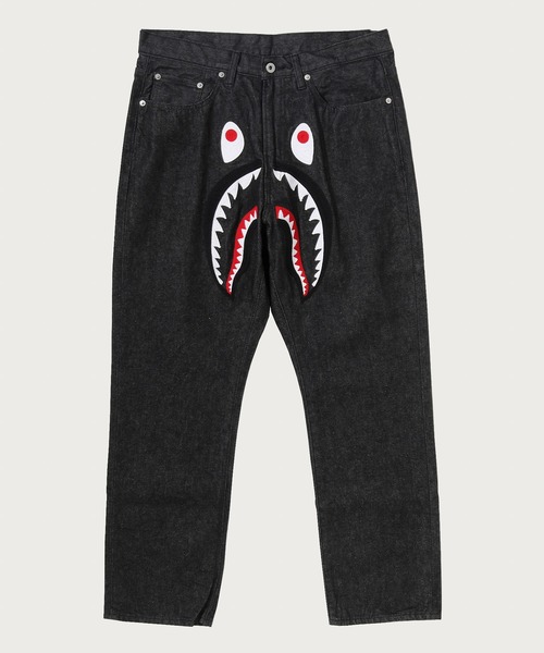 A BATHING APE（アベイシングエイプ） ジーンズ SHARK 13 OZ DENIM